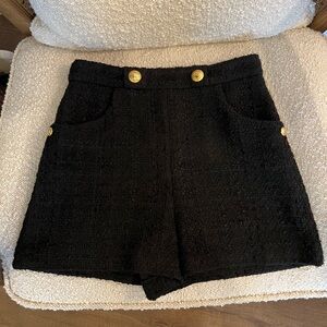 Zara high waisted tweed shorts. Size XS!